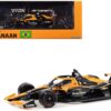 Dallara IndyCar #66 Tony Kanaan "SmartStop Self Storage" Arrow McLaren "Final Indianapolis 500 Start" "NTT IndyCar Series" (2023) 1/18 Diecast Model Car by Greenlight