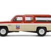 1988 GMC Suburban Sierra Classic C10 "Chevron" Orange and Beige with White Stripes "Chevron Special Edition" Series 1 1/64 Diecast Model Car by Greenlight